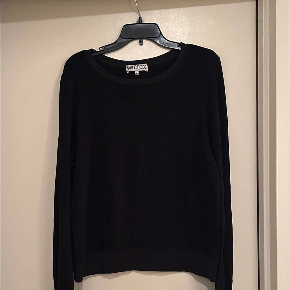 Wildfox Black Pullover Sweatshirt